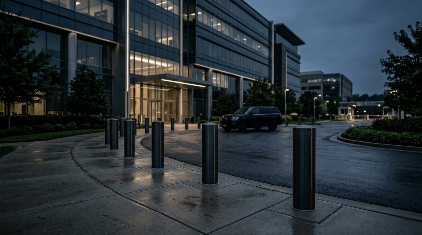 A Guide to Bollard Crash Ratings and Site Hardening for Commercial Properties