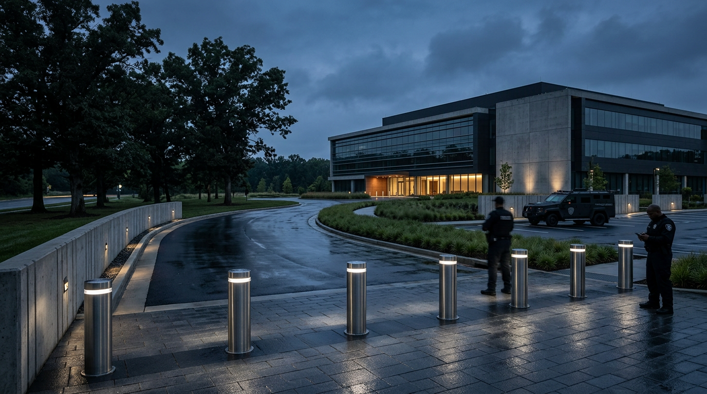 A Director's Guide to Hostile Vehicle Mitigation: Bollards, Barriers, and Standoff Distance